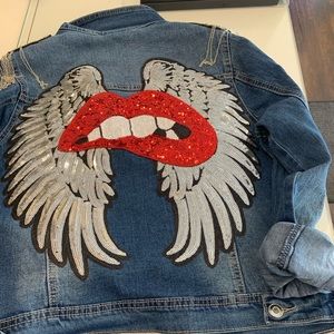 Sequin Embellished denim jacket